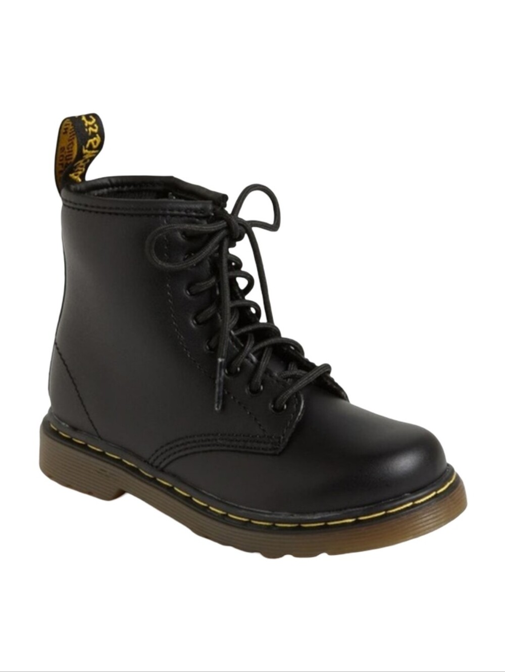 Dr. Martens 1460 T toddler boots in black leather, size 8 US / 7 UK / 24 EU.